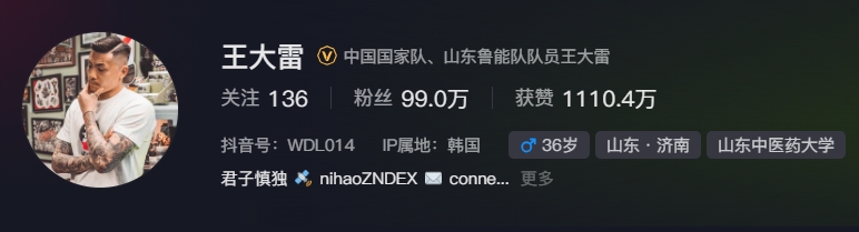  事出突然？泰山賽前幾小時亞冠退賽，王大雷社媒IP還顯示在韓國