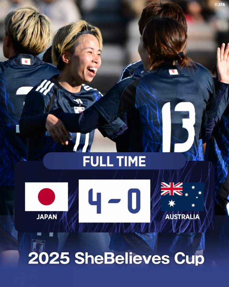  熱身賽日本女足4-0澳大利亞女足，田中美南2射1傳&長(zhǎng)谷川唯任隊(duì)長(zhǎng)
