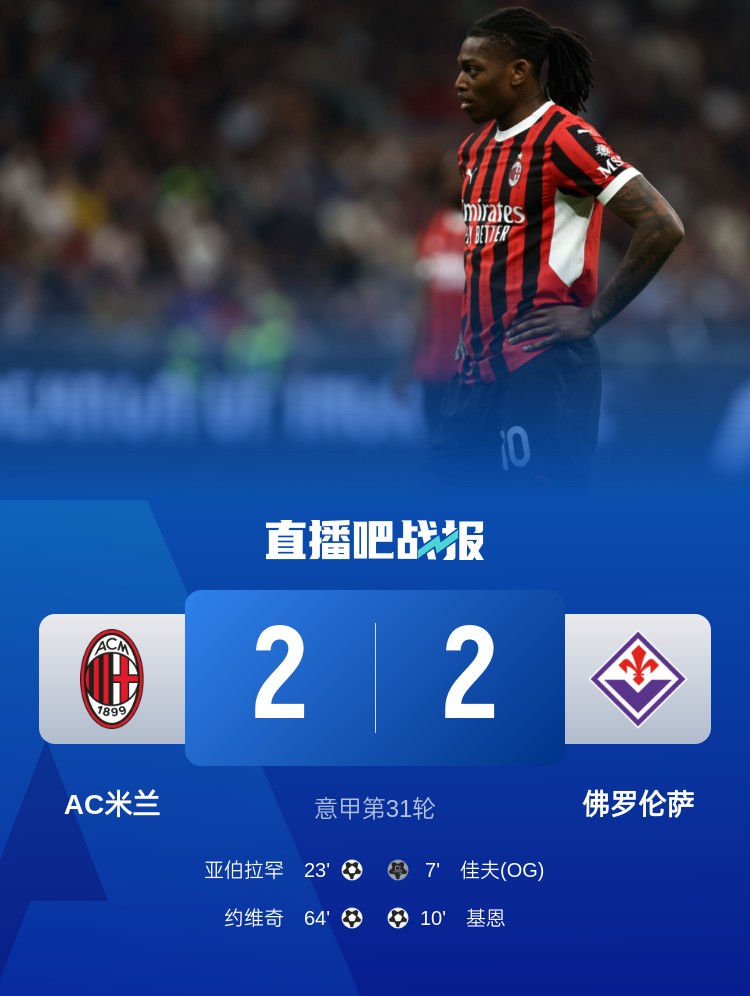  孔塞桑上任后米蘭有13場比賽先丟球落后，最終戰(zhàn)績?yōu)?勝1平6負(fù)